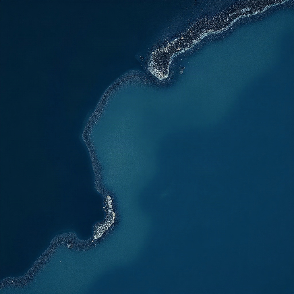 Abstract shoreline planning mood